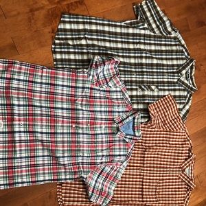 Columbia and IZOD short sleeve button down shirts